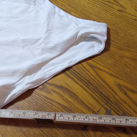 Andie Womens Bathing Suit LARGE ASBURY Cream Coconut Swimwear One Piece Swim NEW - Picture 7 of 8